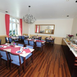 stylish dining room at the Hotel Zur Post Bonn