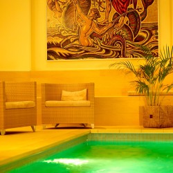 Cosy lobby at the Altstadthotel Wolf Dietrich in Salzburg