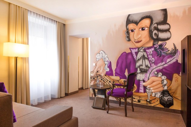 Individuelle Zimmerausstattung im Hotel Salzburger Hof in Salzburg