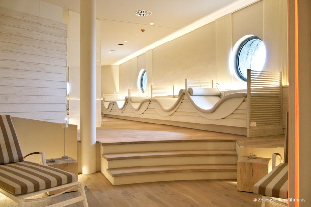 Entspannen im modernen Wohlfühlbereich im Hotel Zollenspieker Färhaus in Hamburg