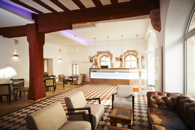 Stilvolle Lobby im Hotel Elch Boutique in Nürnberg