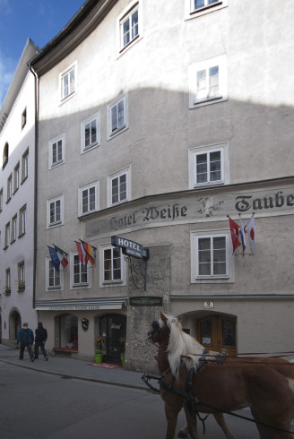 Mitten im Zentrum von Salzburg das Altstadthotel Weisse Taube