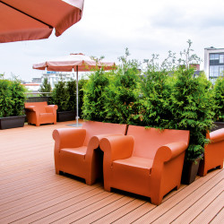 Traumhafte Terrasse im Hotel Begardenhof in Köln