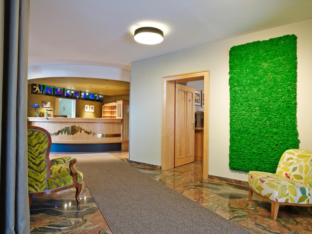 Die schöne Lobby im Grünen Hotel zur Post in Salzburg